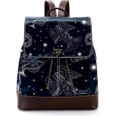 Sternzeichen Dunkles Farbmuster Personalisierte Schultaschen Büchertaschen für Teenager, Mehrfarbig, 27x12.3x32cm, Rucksack Rucksäcke