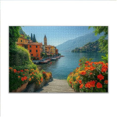 Puzzle 1000 Teile Landschaft Frühling Puzzle Erwachsene Anspruchsvoll, Klassische Holzpuzzle Erwachsene, Puzzlespiele für Die Ganze Familie, Wooden Jigsaw Puzzel ab 14 Jahre für Junge Mädchen H-1