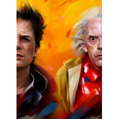 1000 Teile Back Future Retro-Filmklassiker-Puzzle für Lernspielzeug für Erwachsene und Kinder Qw443Zp 38x26CM