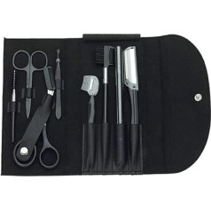 Portable Professional Eyebrow Grooming Kit, Facial, Eyebrow Trimming and Shaping Kit with Storage Bag, Gift for Travel, Home, Makeup Tools and Accessories for Women, Professionals