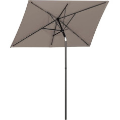 Sekey 180 x 130 cm Rectangular Balcony Parasol for Balcony, Patio & Garden, Windproof, Tilting, UPF 50+