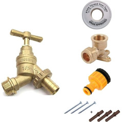 Outside Tap Kit With Wall Plate Elbow and Accessories
