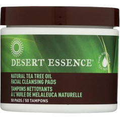 Desert Essence, Natural Tea Tree Oil Facial Cleansing Pads, Original, 50 Pads