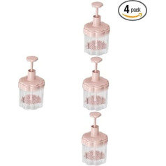 Healvian 4 Pieces Bubbler Sponge Toilet Cosmetic Cleaning Machines Cleaner Water Liquid Foam Bottle Cleaner Moisturising Moisturising Clear