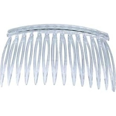 Pack of 10 Transparent Plastic Hair Clip Combs Hair Side Combs Insert Combs for Women Lady