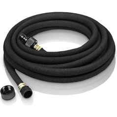 R.G. Perl Hose Drip Hose Garden Hose Irrigation Hose 1/2 Inch Flexible Irrigation Hose (30 m), Black