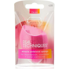 Real Techniques Chroma Miracle Complexion Makeup Sponge for Liquid and Cream Foundations, Dew or Matte Finish - 1 Piece
