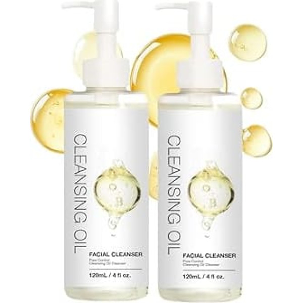Gentle Cleansing Oil, Makeup Remover Cleaning Oil, Light Cleaning Oil, Eye and Lip Makeup Removal, Pore Control Cleansing Oil Cleanser, Refreshing & Deep Cleansing (1, 2 Pieces)