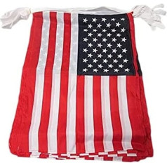 AZ FLAG UNITED STATES 12 meters BUNTING FLAG 20 flags 18'' x 12'' - USA - US - AMERICAN STRING flags 30 x 45 cm