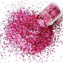 10ml Laser Hexagonal Pailletten Glänzender Nagellack Pulver Flockenstaub Funkelnde Verchromte Lackpolitur Nagellack Nageldekoration