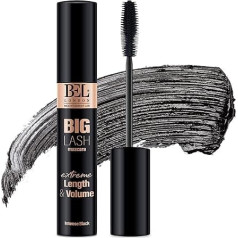 Bel London Big Lash Mascara - Black Mascara Volume and Length for Sensational Eyelashes - Jojoba Derivatives for Eyelash Strength and Moisture with Simple Large Volume Mascara Silicone Brush