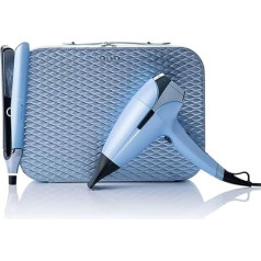 ghd chronos & helios Limited Edition Deluxe Straightener & Hair Dryer in Icy Blue