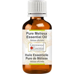 Greenwood Essential Natural Pure Melissa Essential Oil (Melissa Officinalis) Steam Distilled 50 ml (1.69 oz)