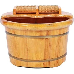 Foot Soaks Wooden Foot Bath Bucket Household Gift Foot Bathtub, Wooden Foot Bath, Wooden Foot Bath, Wooden Foot Bath, Household Durable Health Foot Wash Bucket, Foot Tub, Solid Wood