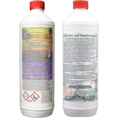 Set A.K.B.Algae and Green Growth Remover 60-fold Concentrate + Stone and Facade Cleaner S, 4102 (1L + 1L) Stone Cleaner, Lichen Remover
