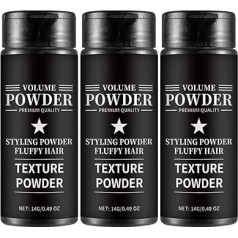 Texturpuder für Männer, 14g Haarpuder Männer, Texture Powder Volumen Puder Haare, Verleiht Sofort Textur und Volumen, Starker Halt, Haarpuder für Männer (14g, 3PC)