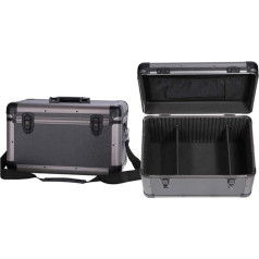 WANHAOAONY Aluminum Hairdressing Tool Box Storage Bag Professional Salon Tool Box Large Capacity Tool Box Empty Individual Compartments Lockable