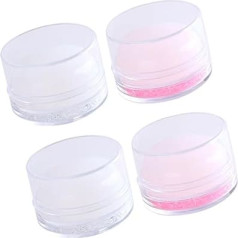 minkissy Pack of 4 Nail Stamp Gel Nail Kit Nail Polish for Embossing Nails Nail Art Stickers Nail Art Brush Tool Manicure DIY Stamper Stamp for Transferring Nails Silica Gel