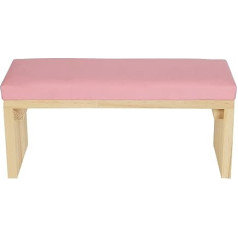 Nail Armrest, Wooden Manicure Cushion Stand, Nail Art Hand Cushion Mat, Soft, Comfortable PU Leather Wooden Stand Armrest Cushion for Nail Studio (Pink)
