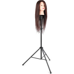 Cocoarm Practice Head Stand Wig Stand Holder Adjustable Hairdressing Tripod Hairstyle Training Heads Stand Tripod Holder Head Stand Doll Head Stand for Hairdressing Training Head Mannequin Head
