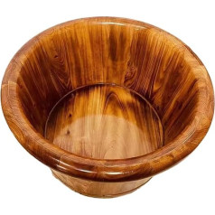 Wooden Foot Bath, Foot Bath, Multi-Purpose Foot Bath with Soothing Surface, for Outdoor Sauna and Bedroom, W 26 cm x 36 cm