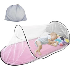 Mosquito Net Travel, Mosquito Net Pop Up 200 x 80 x 56 cm, Foldable Mosquito Net Travel with Portable Bag, Effectively Prevent Mosquitoes for Home, Camping, Travel