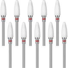 Jetcloud Ceramic Nail Drill, Electric Rotating Grinding File, Drill Manicure Tool Accessories, 3/32 Inch, Universal Size for Removing Acrylic Nails, Carving, Polishing, Grinding, Drilling