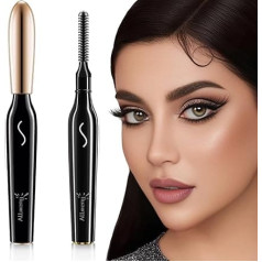 Heated Eyelash Curler, Electric Eyelash Curler for Makeup Tools, Rechargeable, Fast Heating within 10 Seconds - 24 Hours, Durable (Black)