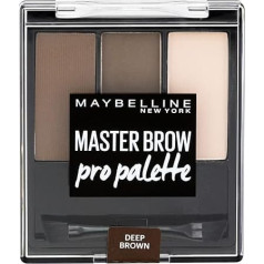 Maybelline New York Master Brow Pro Palette, 4 Deep Brown