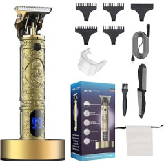 Suttik Hair Clipper for Men Cordless Professional Hair Clipper with Charging Station, Beard Trimmer, Haircut and Grooming Kit for Men, Rechargeable LED Display