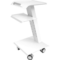 Beauty Salon Trolley 3 Level Trolley Dentist Trolley Cart with Sockets, Medical Trolley Spa Cart, Beauty Salon Trolley Mobile Salon Shelf with Brake Wheel