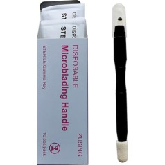 ZUSING Disposable Microblading Pen with 18U Disposable Microblading Pen Pack of 10 (U-1)