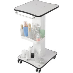 Salon Trolley Beauty Salon Trolley with Storage Compartment & Brake Wheel, Portable Salon Hairdresser Rolling Trolley Tool Trolley for Beauty Instrument