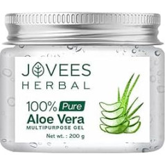 Jovees Herbal 100% Pure Aloe Vera Multipurpose Gel | Size: 200gm x Pack of 1 | For Face, Skin & Hair | For Both Men & Women | Use for Daily | Paraben Free | Very Lightweight | Non-Greasy