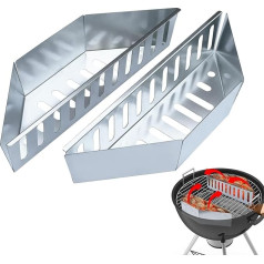 Stainless Steel Charcoal Basket, Charcoal Basket for Barbecue, Grill Holder for Outdoor Grill, Robust Outdoor Burner for Picnic, Camping, Outdoor Activities, Cooking, Barbecuing
