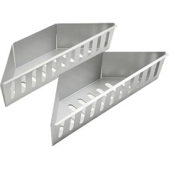 GOXQIT Kohlekörbe 1/2 stücke Holzkohle Grill Korb Outdoor Grill Verzinktem Blech BBQ Carbon Werkzeug for Outdoor Grill Backen Werkzeuge FüR Hitze(2pcs)