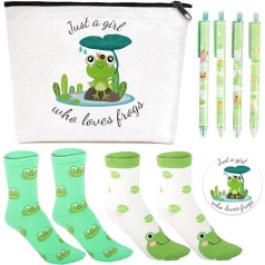 Pig Lover Gift Set Funny Pig Makeup Bag, White, frog gift