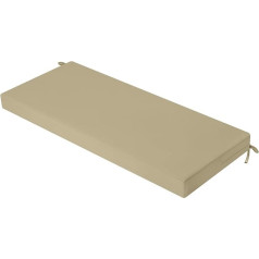 idee-home Bankkissen für den Außenbereich, 114,3 cm, Terrassenmöbel, Stuhlkissen, Bankkissen, Veranda-Schaukelkissen mit Bändern, Erkerfenster, Sitz, Sofa, Garten, Ersatzkissen für Loveseat