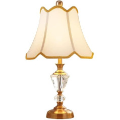 Light Luxury European Style Crystal Bedroom Bedside Lamp Nordic Warm and Simple Creative Hotel Decorative Bedside Lamp