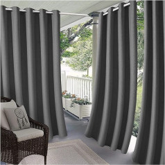 XSDAA Waterproof Garden Curtain Thickening Outdoor Curtains for Balconies Living Room Garden Weatherproof and Shady (Size : 1.5 x 1.5 m)