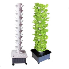 Tower Garden Hydroponics Growing System 15 Floors 45 Holes Aquaponics Grow System Vegetable Plant Tower Gift for Gardening Lover Standard//1pc