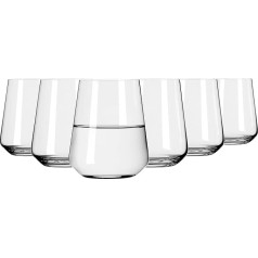 RITZENHOFF 6301003 Water Glass 500 ml - Light White Series - Set of 6 Drinking Glasses in Gift Set, Stylish - Made in Germany