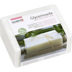 Glorex 6 1600 Glycerine Soap, Eco Transparent with Aloe Vera, Single, 1500 g, transparent