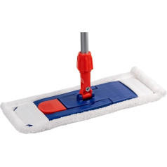 1 x Mop Set 40 cm, Folding Holder Magnet, Mop Rod Aluminium, Microfibre Mop (1)