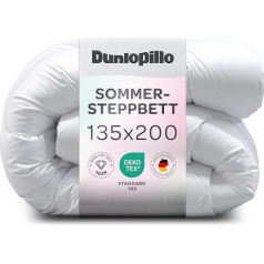 Dunlopillo Duvet 135 x 200 cm - Premium Summer Duvet, Oeko-Tex Certified Blanket for Allergy Sufferers, Lightweight Quilt, Blankets, Duvet, Duvet 135 x 200 cm