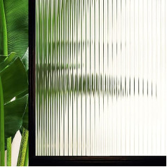 Window Film Stripes Opaque Self-Adhesive Privacy Screen Stripes Vertical 90 x 200 cm