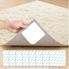 Carpet Stickers, Invisible Self Adhesive, Keeps Carpet in Place and Makes Corners Flat, Easy to Install and No Damage to Floor, Perfect Carpet Sticker for