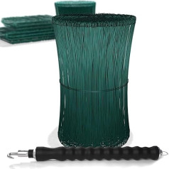 Drill + Thumb Wire 1.4 x 100 to 300 mm (Pack of 1000) - Set of Wire Ties Tubular Pliers & Binding Wire Coated Bag Closure - Concrete Binding Wire Eyelet Wire Drill Wire