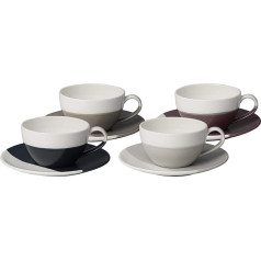 Royal Doulton Coffee Studio 40035913 Cappuccino Cup and Saucer 260 ml Porcelain Mixed