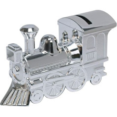 Widdop Bingham Train Money Box, Silver Plated